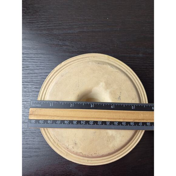 Crock Pottery Replacement Lid 5.75" D White Stoneware American Canning - Picture 2 of 9